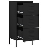 thumbnail of vidaXL Lagerschrank Schwarz 42,5x35x101,5 cm Stahl