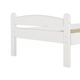 thumbnail of Stabiles Bett Kiefer massiv weiß 90x200 Einzelbett Bettrahmen Futonbett Rollrost 60.32-09W