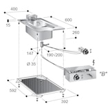 thumbnail of Friteuse Électrique Encastrable Drop-In - 10 L - CombiSteel