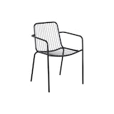 thumbnail of Casa Collection sedia in ferro battuto con braccioli grigio scuro