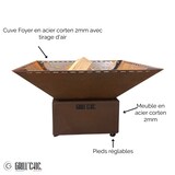thumbnail of Cuenco de fuego Cevenol Pool Corten Carre 74 Single Bowl