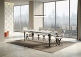 thumbnail of Paxon Ausziehtisch 200/460x90 cm, Esche weiß, Beine anthrazit