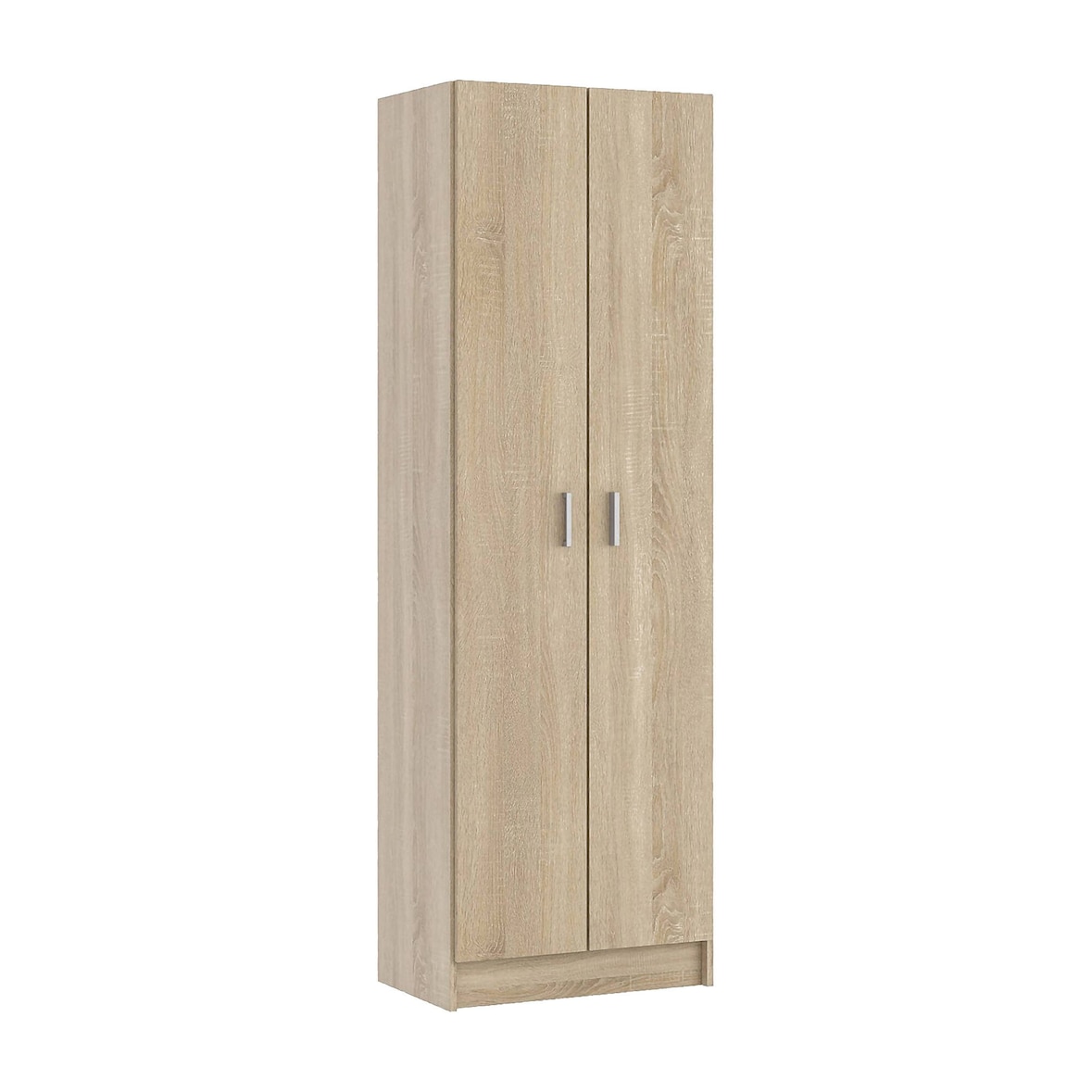 Dmora Armadio multiuso Portsmouth, Mobile ausiliario a 2 ante, Guardaroba portascarpe moderno, Scarpiera verticale, 59x37h180 cm, Rovere