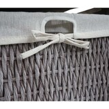 thumbnail of Waschbeckenunterschrank HWC-H20, Badezimmer Waschtisch, Massiv-Holz Korb-Schublade 60x65x31cm ~ shabby weiß