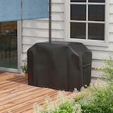 thumbnail of Funda para barbacoa rectangular cubierta para parrilla de barbacoa de tela oxford 420D anti-UV impermeable antipolvo con cordón 124x61x91 cm