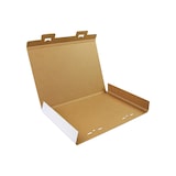 thumbnail of Kalenderverpackung 1-wellig, 605x427x15mm, A2, Qual. 1.30B, weiß, Steckverschluss, 25 Kartons