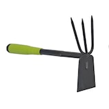 thumbnail of Kit 3 outils de jardin Acier renforcé Manche plastique Serfouette Transplantoir Rateau ITOOLS