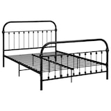 thumbnail of vidaXL Bettgestell Schwarz Metall 140×200 cm