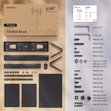 thumbnail of ONKRON Soporte TV con Altura Regulable, para 32-65", hasta 40 kg, Base Giratoria, VESA 100x100 a 600x400, Universal y Rotativo TS5550-B Negro