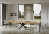 thumbnail of Ausziehtisch 140/400x90 cm Volantis Premium Natur Eiche Beine anthrazit