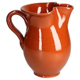 thumbnail of 7tlg. Tongeschirr Set Tonkrug 0,5L + 6 Tonbecher 50ml braun glasiert - 99546 + 6x 12970