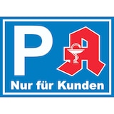 thumbnail of Apotheken Parkplatz Schild nur für Kunden A1 (594x841mm)