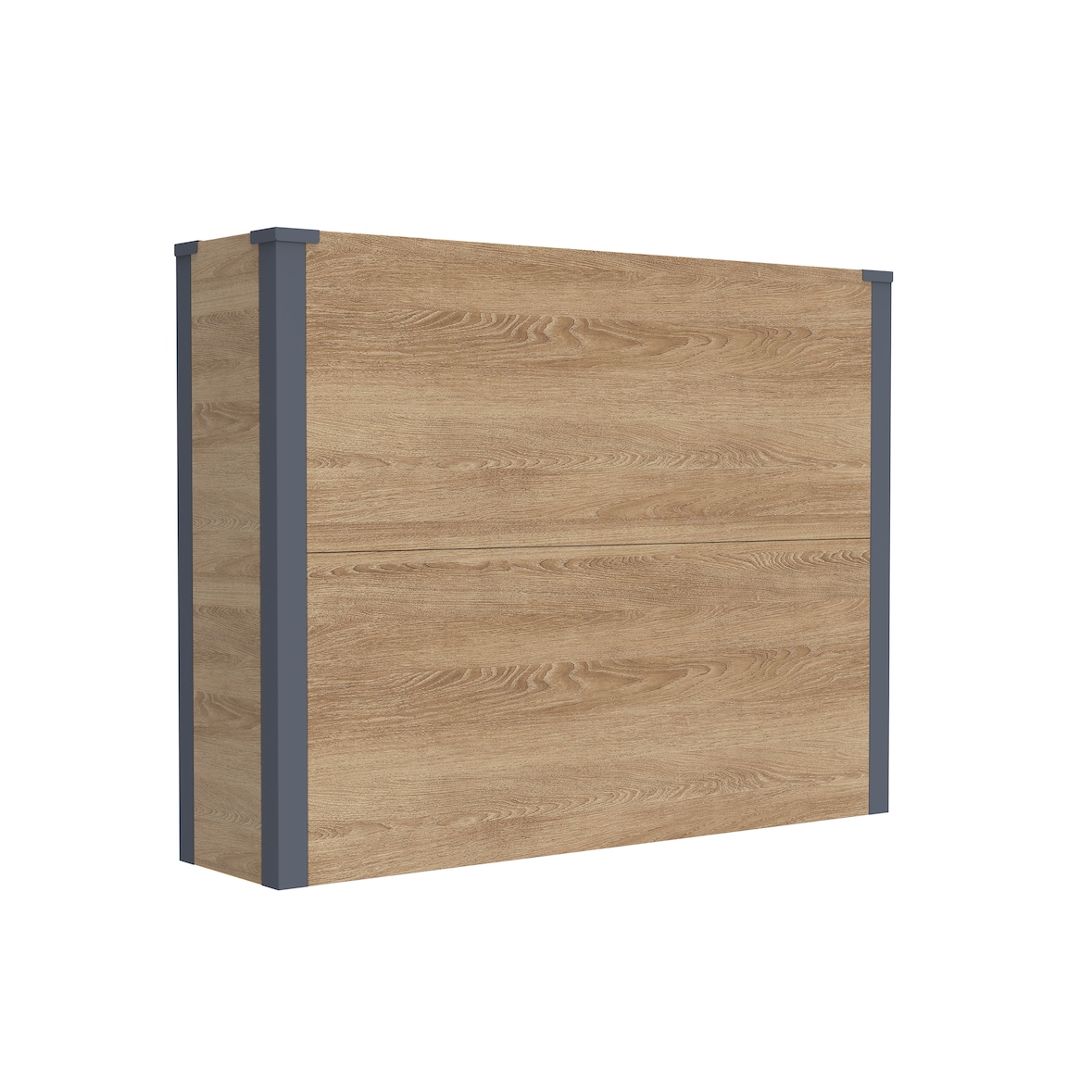 Westmann Talus XL - Metalen Plantenbak met bodem 100x25x77 cm - Houtlook