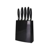 thumbnail of Tognana ceppo coltelli in acciaio , manico silicone e plastica viola 5 pz