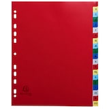 thumbnail of EXACOMPTA Jeu d'intercalaires alphabétiques en polypropylène. 20 touches multicolores. Format A4+.