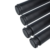 thumbnail of 4er Set Metall Möbelfüße 710mm Schwarz matt Ø60mm Tischbeine höhenverstellbar