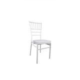 thumbnail of Top Eventi Store - Sedia Chiavarina bianca con cuscino