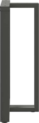 thumbnail of Helloshop26 - Set aus 2 modernen T-förmigen Bartischbeinen 60 x 35 x 100 cm mit verstellbaren Nivellierfüßen aus anthrazitfarbenem 02_0057356