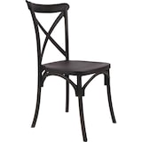 thumbnail of Lot de 4 chaises noires style BISTROT en résine polypropylène