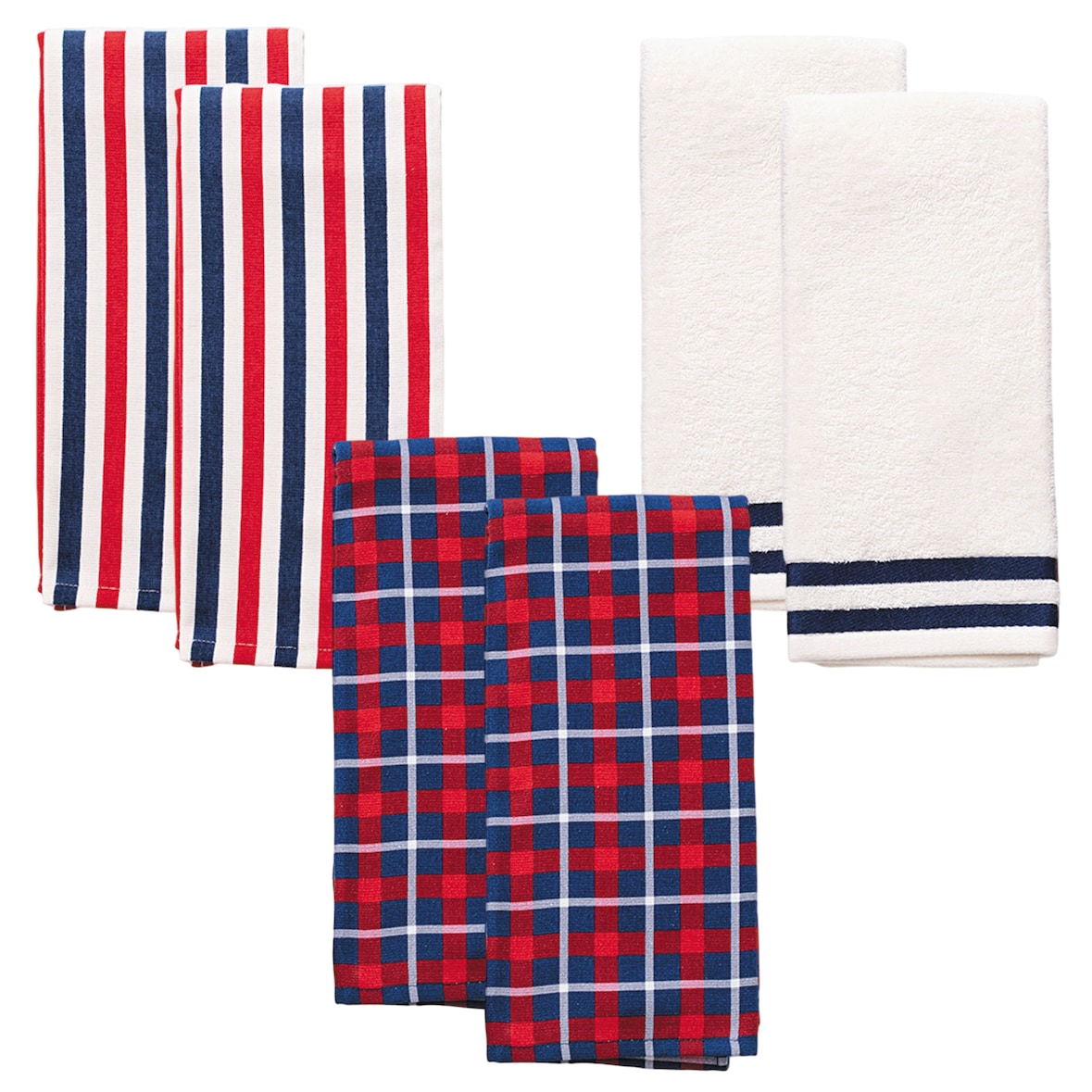 El Ganso - Set mit 6 Küchentüchern 50x70cm 400GSM 100% gefärbte Baumwolle