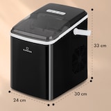 thumbnail of Arctic Porter Eiswürfelmaschine Bullet-Eis 12kg/24h Edelstahl Schwarz