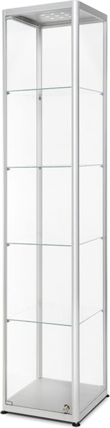 thumbnail of Showdown Displays Glasvitrine bel. 400x2000x400 silber