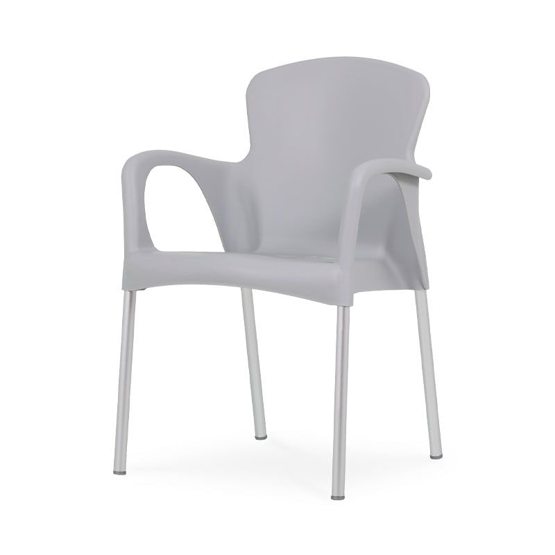 Silla apilable Eva Gris claro