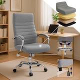 thumbnail of Silla de oficina Valais XL de tela Gris