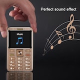 thumbnail of Mini Téléphone Portable Rose Gold 1.77 Pouces Dual SIM Bluetooth MP3 Anti-Perte Noir YONIS