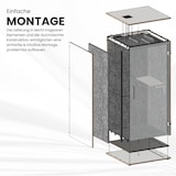 thumbnail of bümö quietlyCast Telefonbox in Weiß-Asteiche mit Schalldämmung, Beleuchtung & Stromanschlüssen, Telefonkabine als Raum-in-Raum System, Telefonzelle