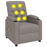 thumbnail of vidaXL Massagesessel Taupe Stoff