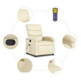 thumbnail of vidaXL Massagesessel mit Relaxfunktion, Kunstleder, Creme