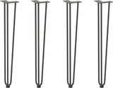 thumbnail of Helloshop26 - Set mit 4 Haarnadelbeinen für einen 72 cm Konsolentisch modernes Design matte Oberfläche massiver anthrazitfarbener 02_0056745