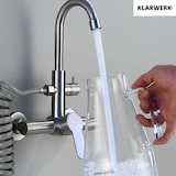 thumbnail of JULIE | horeca mengkraan wandmontage zilver | professionele keukenkraan rvs met handdouche | restaurant wandkraan hoge uitloop