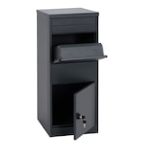 thumbnail of Caixa de encomendas HWC-G80, caixa de encomendas Caixa de correio em pé Caixa de correio tamanho L ~ antracite galvanizado