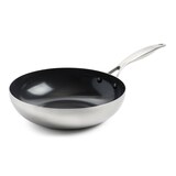 thumbnail of Poêle Wok Geneva 28 cm en Céramique -  360.00 cl Argent / Métallique Rond Céramique Greenpan 28.00x28.00 cm
