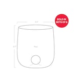 thumbnail of Bicchiere borosilicato Bilia Tumbler Zafferano set 6 pezzi colore giallo oro