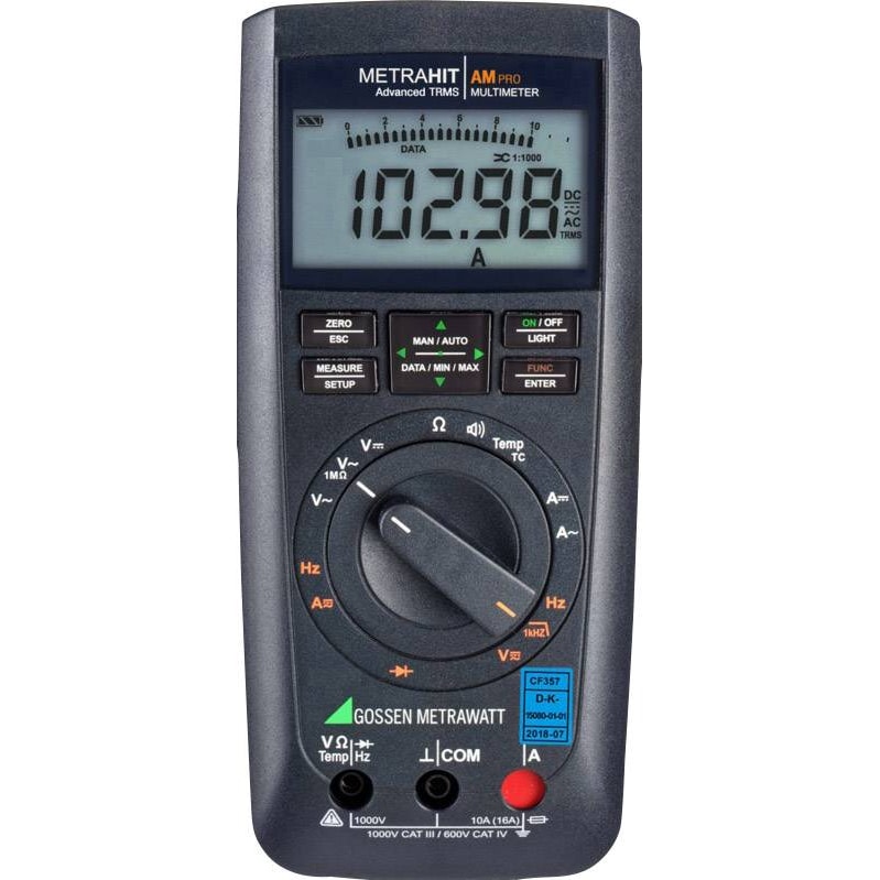 Gossen Metrawatt METRAHIT AM PRO Hand-Multimeter kalibriert (DAkkS-akkreditiertes Labor) digit M242A