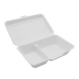 thumbnail of MONOUSO - Suikerriet Gescharnierd Burger Container 25,1x16,2x6,5cm (50 Stuks)