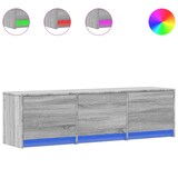 thumbnail of vidaXL TV-Schrank LED Grau Sonoma 140x34x40 cm Holzwerkstoff