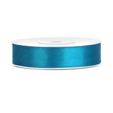 thumbnail of Satin Geschenkband 12mm 5 Farben je 25m lang gelb grün türkis mint schwarz Schleifenband Geschenkverpackung Geburtstag Hochzeit Weihnachten