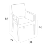 thumbnail of SIESTA EXCLUSIVE Pack de 2 Sillas para Exterior Ibiza Ratán Gris