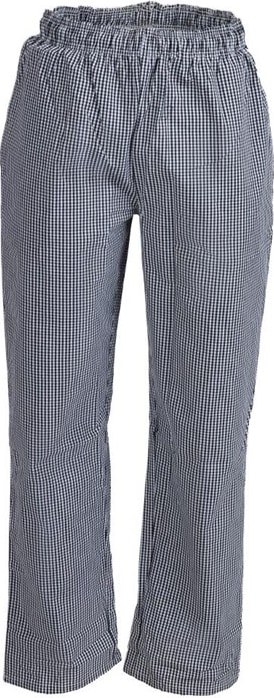 Gastronoble Whites Unisex Kochhose Vegas schwarz weiß kleinkariert XS