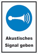 thumbnail of Akustisches Signal geben Schild A0 (841x1189mm)