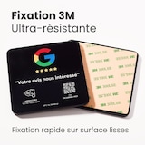 thumbnail of Plaque avis Google NFC connectée avec QR code Viewup - 10x10cm - Acrylique rigide - Noir