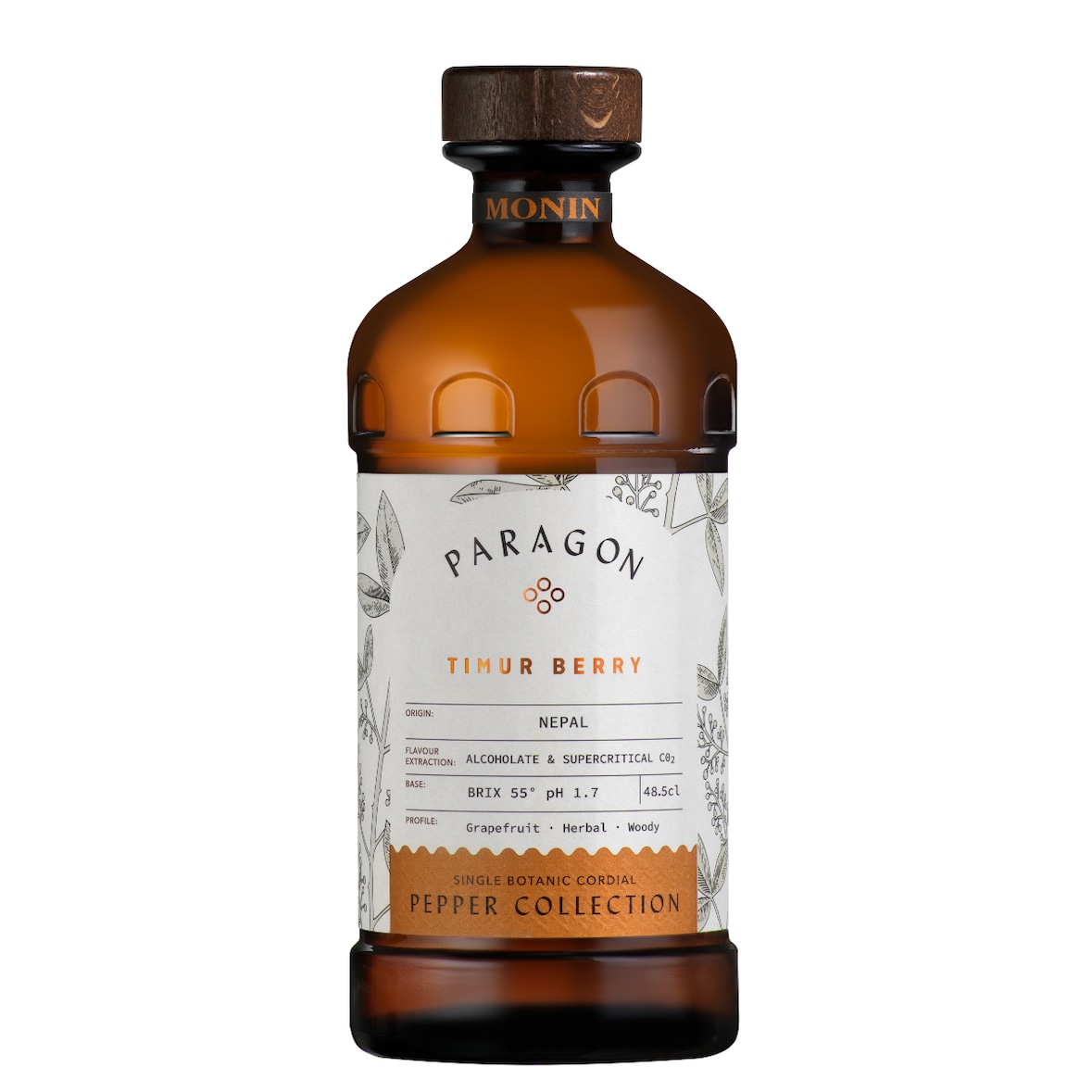 MONIN - Cordial de Baie de Timur 48.5 cl pour cocktails signature