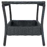 thumbnail of 2-tlg. Garten-Lounge-Set mit Auflagen Poly Rattan Dunkelgrau