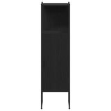 thumbnail of vidaXL Badezimmermöbel Set mit Regal 4 pcs Schwarz 33 x 33 x 185.5 cm