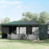 thumbnail of Outsunny carpa de jardín 6x3 m con 4 paredes laterales y 2 ventanas visibles cenador gazebo de exterior con marco de acero para fiestas eventos bodas