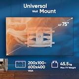 thumbnail of ONKRON Supporto a Parete Girevole e Inclinato per TV da 40-75", fino a 45,5 kg, VESA 200x100-600x400, M6L-W Bianco